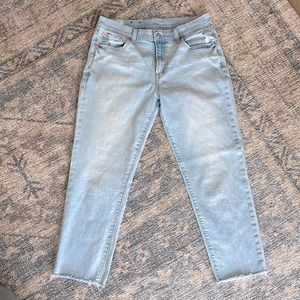 GAP girlfriend midrise crop jeans